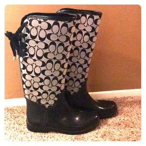 COACH RAIN BOOTS